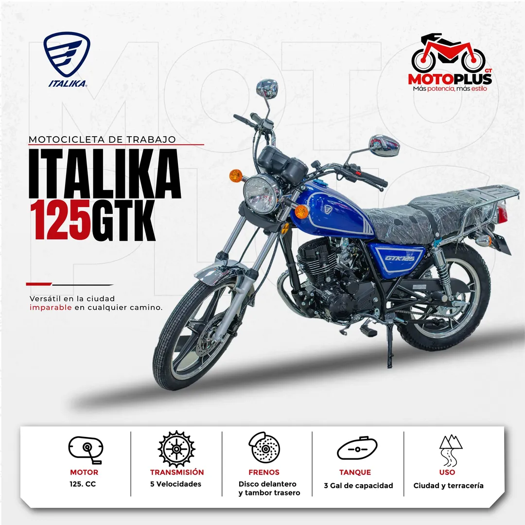 Italika 125GTK azul