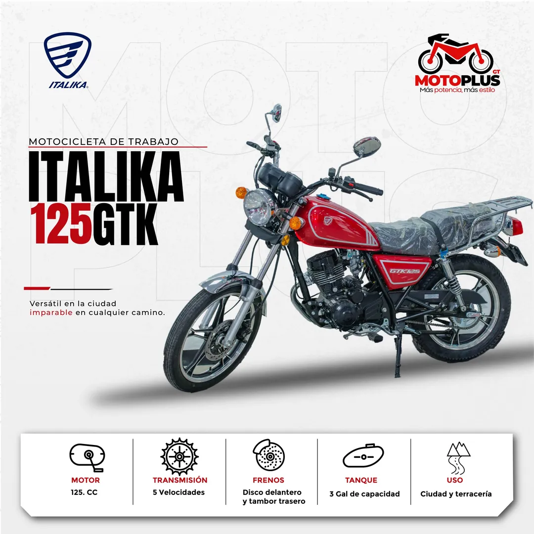Italika 125GTK roja